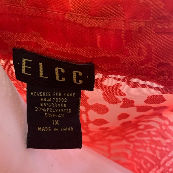 ELCC blouse NWT beautiful blouse & color - Picture 5 of 7